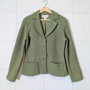 Vintage Bloomingdale’s 100% wool boucle blazer cardigan jacket